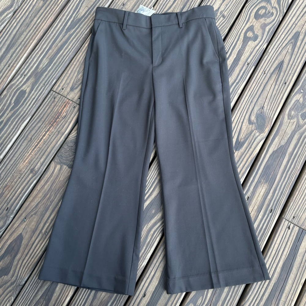 Madewell Kick Out Crop Pants in Wool Blend